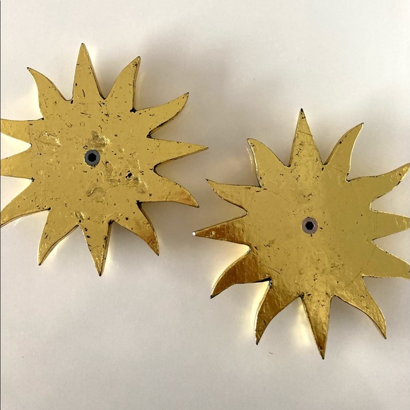 Boho Wooden Sun Wall Decor Set of 2 - Picture 4 of 6